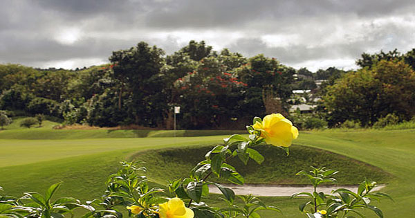 The greens of the Apes Hill Club in Barbados